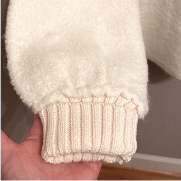 Free People Milo Oversized Tunic Turtleneck Sweater in Off White NWT Size Med - Picture 10 of 12